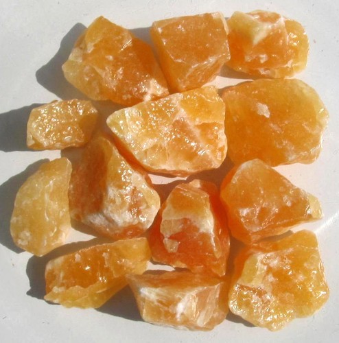 Orangencalcit rohsteine - orangencalcit,,