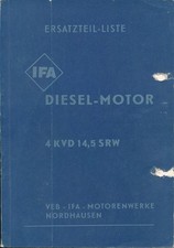 IFA Diesel-Motor Ersatzteilliste