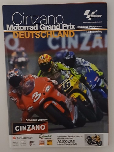 Rennprogramm cinzano motorrad - rennprogramm,