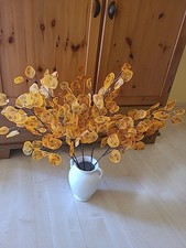 Herbstlaub Seidenblumen 4 Stiele Ca 65cm Hoch Orange  Braun