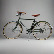 Vintage Fahrrad | Raleigh | Grüner Rahmen & braunes Leder