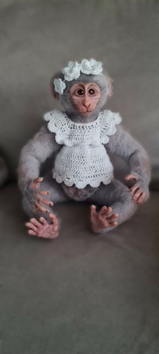 Affe deko filz figur filztier - affe,