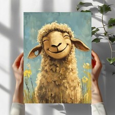 Lustiges Schafe Premium Poster