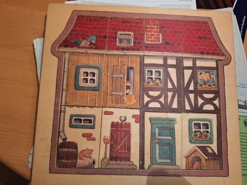 Lagen puzzle bauernhaus - bauernhaus, holz