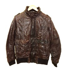 NEU CAMP DAVID echte Leder-Jacke braun Größe M  ungetragen