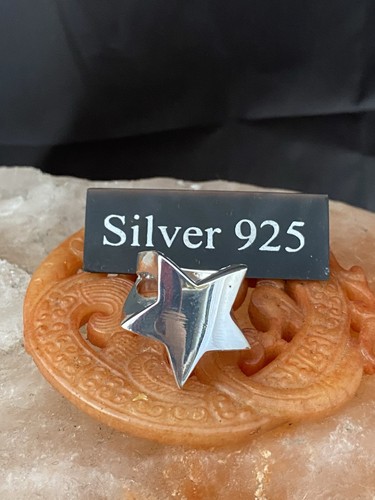 Massiver silber grober stern - massiver,
