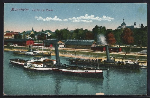 Mannheim partie rhein mit - mannheim,,
