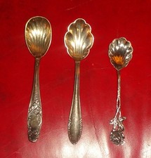 3x vers. ZUCKERLÖFFEL 90er Auflage *versilbert* Solina Rose GUTER ZUSTAND