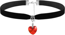 Rot Choker Halsband Schwarze