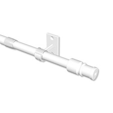 Cafehausstangen in Weiß / Bistrostangen ausziehbar, viele Größen