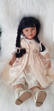 Künstlerpuppe Porzellan Puppe 52 cm. Top Zustand   
