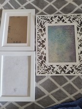 3 Bilderrahmen, Weiß, Neu