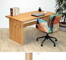 Schreibtisch CONTRA 160x74x78cm Massivholz Bürotisch Kernbuche parkettverleimt