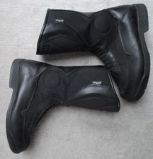Motorradstiefel Polo Road waterproof Reißverschluss Leder schwarz Gr. 38