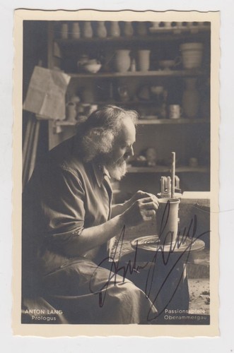 Autogrammkarte anton lang - anton,