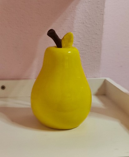 Deko birne gelb cm - birne,