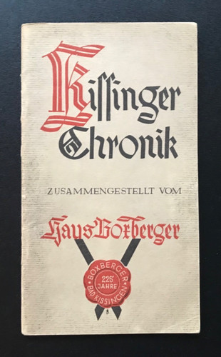 Kissinger chronik vom hause - chronik,,