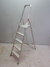 Hailo Modell 8900 Alu Sicherheits Haushaltsleiter 5 Stufen Trittleiter Aluleiter