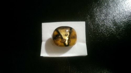 Ring glas weite ca - 23.,