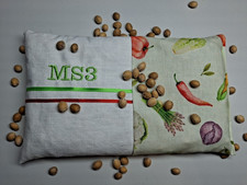 Kirschkernkissen Kissen Wärme Körnerkissen Kälte Geschenk Advent Gemüse grün