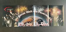 COMET Feuerwerk Plakat Poster 83x28cm Pyro Silvester 90er HB Vintage Rarität