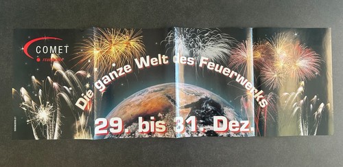 Comet feuerwerk plakat poster - feuerwerk,