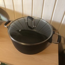 Bratoni Kochtopf Aluminiumguss 6,5L Glasdeckel 28 Cm Antihaft Spülmaschinenfest 