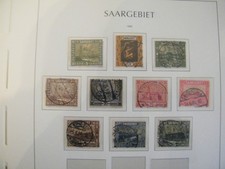 Saargebiet gest und ungebrauchtes Marken lot