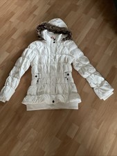 Winterjacke  mit Daunen Gr.176 Creme Mädchen/Damen abnehmbare Kapuze