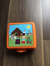 Tupperware Sandwichbox quadratisch - Motiv Afrika -