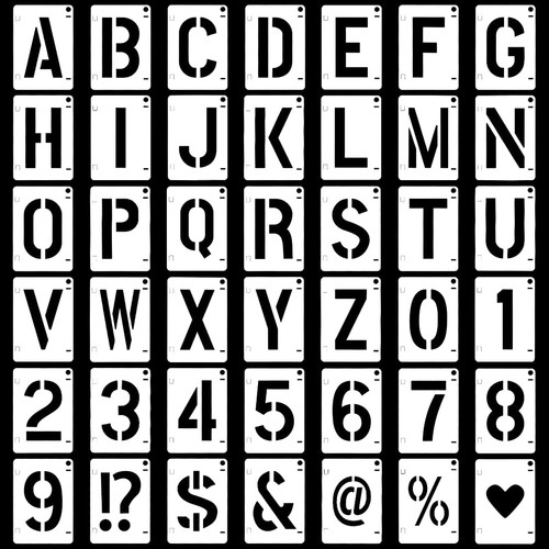 Stück buchstaben schablone - stück,