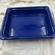 Emile Henry Auflaufform groß Blau 32x26 cm guter gebrauchter Zustand