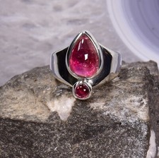 Turmalin Ring, 925er Silber