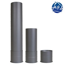 Doppeltes Wandfutter mit & ohne Verlängerung Ø 120 mm Ofenrohr Rauchrohr Kamine