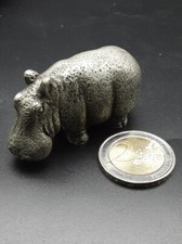 Sammel Figur Nielpferd Figur Reinzinn Figur 5,5 x 2,5 x 3cm LxBxh Handarbeit