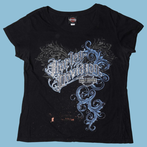 Vintage harley davidson - vintage, strass