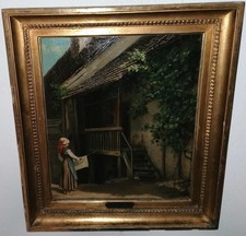 Mädchen Portrait Ölg. von