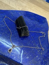 Vintage Tracht Collier Kette Granat 835 Silber