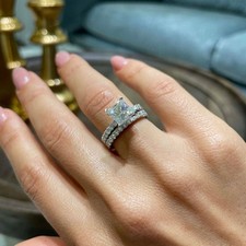 Ehering Set Princess Cut 3,10