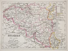 Belgien Landkarte  Original