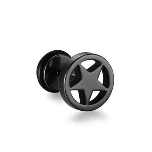 Fake plug edelstahl stern star - fake,