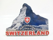 Schweiz Matterhorn Holz Magnet