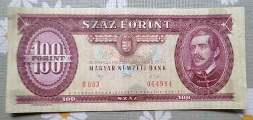 100 forint banknote - 100,