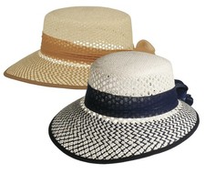 Eleganter Damenhut  aus Stroh