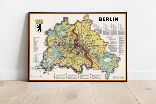 Landkarte berlin mit berliner - mit,