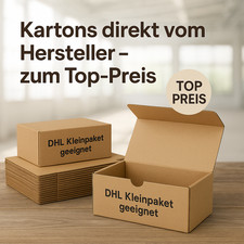 Versandkarton DHL Kleinpaket Karton Faltkarton Postkarton Warenpost Post Paket
