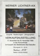Werner Lichtner-Aix Ausstellungsplakat 1990