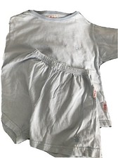 Sigikid Schlafanzug 116 Pyjama 2 Teiler Homewear *N T-Shirt Shorts Sommer Blau