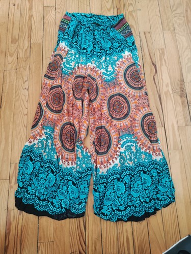 Bunte haremshose mit - bunte,