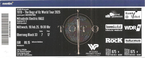 Toto the dogz tour 2025 - ,
